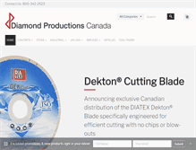 Tablet Screenshot of dpcanada.com